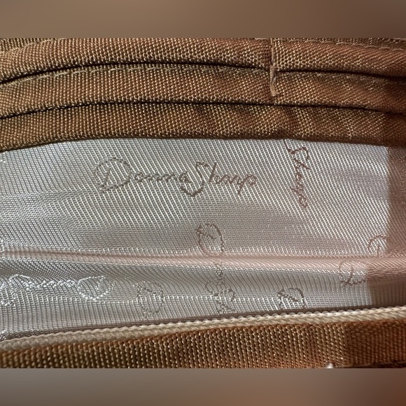 Donna Sharp Patchwork Quilted Multicolor Clutch Snap Wallet Brown Leather Trim - Picture 8 of 8